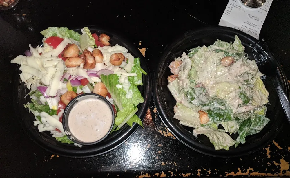 House Salad and Caesar Salad