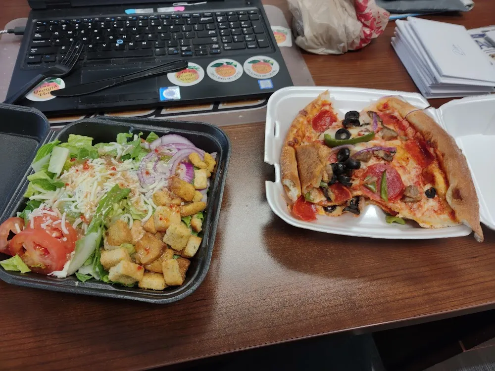 Pizza and Salad